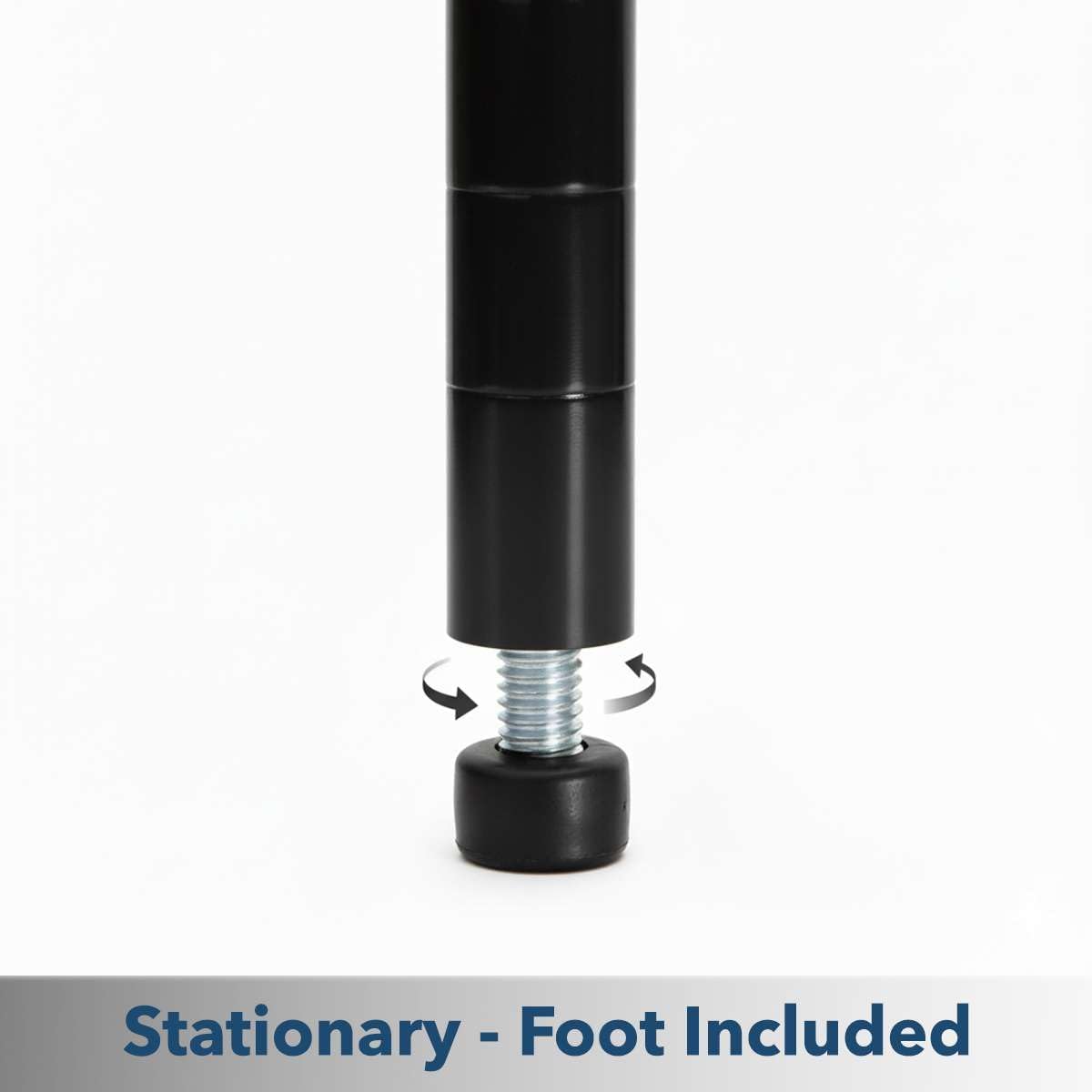 54" Black Epoxy NSF Shelving Posts (Pack of 4) - Poles Height: 8"-96" - Stationary or Mobile Wire Rack Posts for Storage Shelving, Heavy Duty Pole, Replacement Poles for Shelves (1")