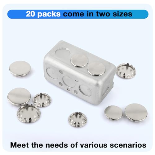 image for Mlhezy 20PCS Seal Electrical Box Knockout in 2 Sizes, Removable Round 