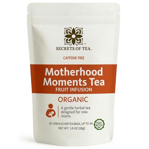 Secrets Of Tea Healthy Lactation Tea for Breastfeeding Moms, Natural USDA Organic Caffeine-Free Nursing Tea, Lactation & Baby Comfort Support, Fruits Flavor - 20 Count (1 Pack)