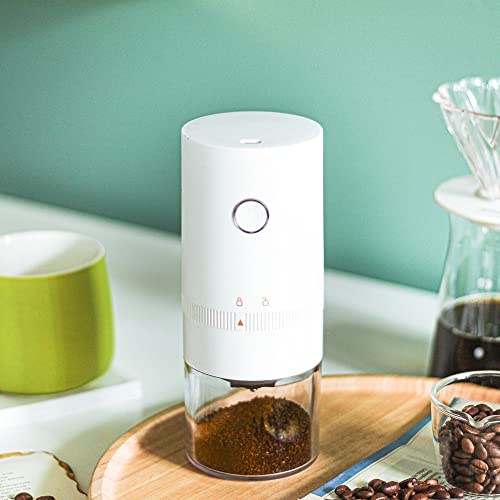 Cafesing Coffee Grinder Electric, Usb Charging, Ceramic Burr, Cordless Battery Portable Mill, Multi Grind Levels For French Press Chemex Cold Brew Pour Over Coffee Maker Moka Pot Hand Drip Aeropress #TOP6