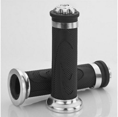 Miniatura 2 de 2 piezas universales de motocicleta de 78 pulgadas (0.866 in) Enduro Dual Sport Bike MX Motocross aluminio y gel de goma suave manillar agarres (8#)