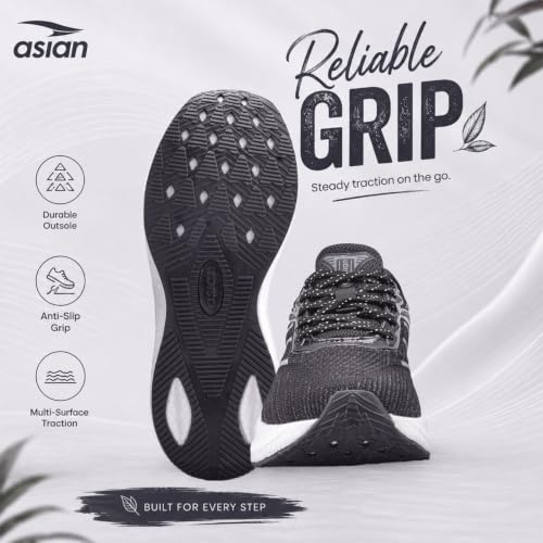 Image of ASIAN Hypercushion W-01 Women's Running & Walking Shoes | Ultra Soft Cushioning with Airflow | Lightweight Gym Sneakers for Girls & Women