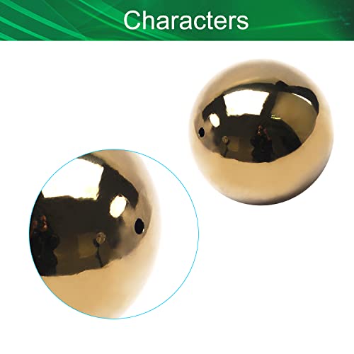 Yinpecly 63Mm Dia Gazing Ball 201 Stainless Steel Metal Balls Mirror Globe Polished Shiny Sphere For Home, Garden, Gold 2Pcs #TOP2