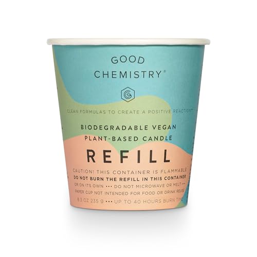 10 Best Refillable Candles That Bring Cozy Ambiance Anywhere 6 Good Chemistry Sandalwood + Smile Biodegradable Candle Refill