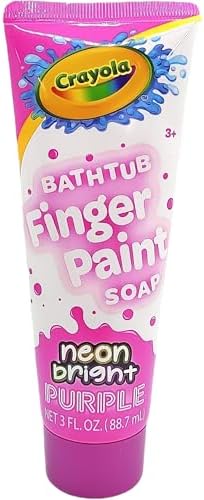 Centric Beauty Bathtub Neon Finger Paint Soap, 4-Pack (Blue, Purple, Pink, Green) Crayola Washable Bath Paint Soap Tubes, 3 fl oz Each — view 3