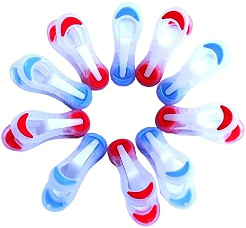 Fijikom Soft Grip Clothes Pegs -24 Pieces Clothes Pegs for Washing Line Strong, Durable and weather Resistant. Non Slip Laundry pegs/Washing Pegs in Classic Blue and Red.