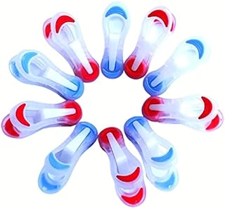 Fijikom Soft Grip Clothes Pegs -24 Pieces Clothes Pegs for Washing Line Strong, Durable and weather Resistant. Non Slip Laundry pegs/Washing Pegs in Classic Blue and Red.