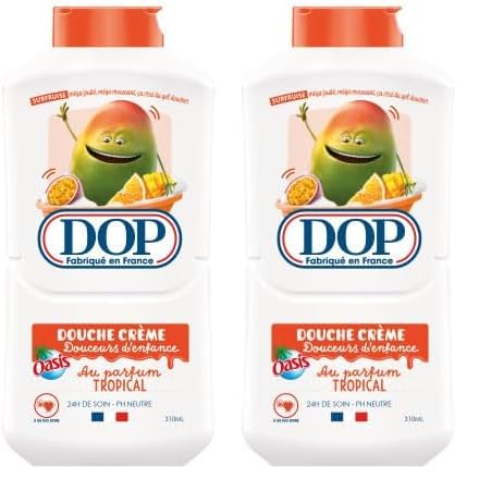 DOP Douche crème au parfum Tropical 310ml (Lot de 2)