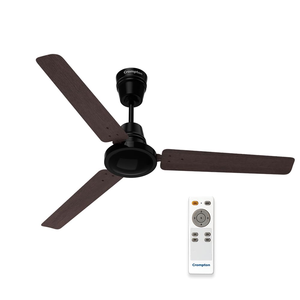 Crompton Energion HS Wood 1200mm (48 inch) High Speed 5S Energy Efficient BLDC Ceiling Fan (Dark Walnut), Pack of 1-picture-31