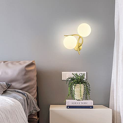 Aplique de pared interior moderno E27 de 2 luces para iluminación decorativa de escaleras 4