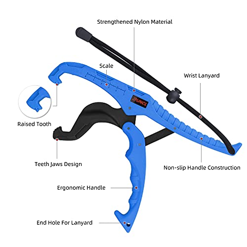 RUNCL Balança De Pesca À Prova D'Água Com Pinça Labial, Botão Fluorescente Balança De Peixe Digital