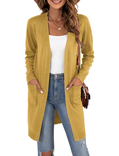 Image of VIISHOW Women's Classic Cardigans Long Sleeve Open Front Casual Knit Cardigan Sweaters Coat Soft Outwear