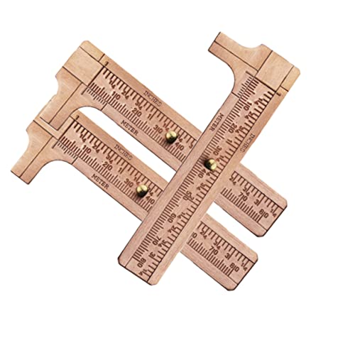 DOITOOL Antique Style Caliper 0-100mm Mini Brass Pocket Caliper Micrometer for