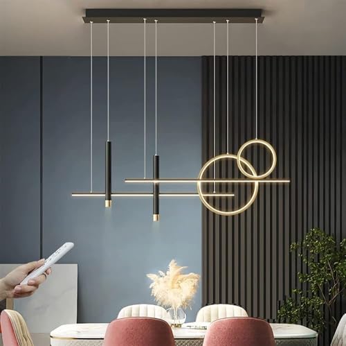Lustre moderne suspendu LED au design épuré pour salle à manger exigeante