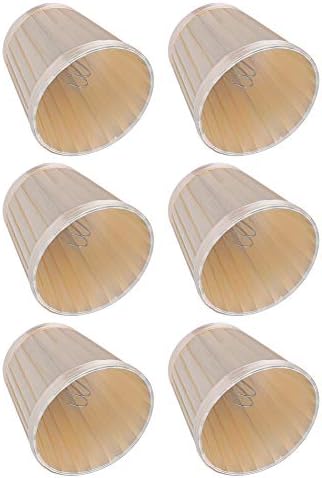 Bicaquu Dustproof Fabric Lampshade, 6PCS Chandelier Cover, Practical Lamp Shade, Lamp Shade Cover for Pendant Lamp Hotel Wall Light Home