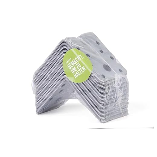 GAH-Alberts 330330 Schwerlast-Winkelverbinder mit Sicke | sendzimirverzinkt | 70 x 70 x 55 mm | 12er Set