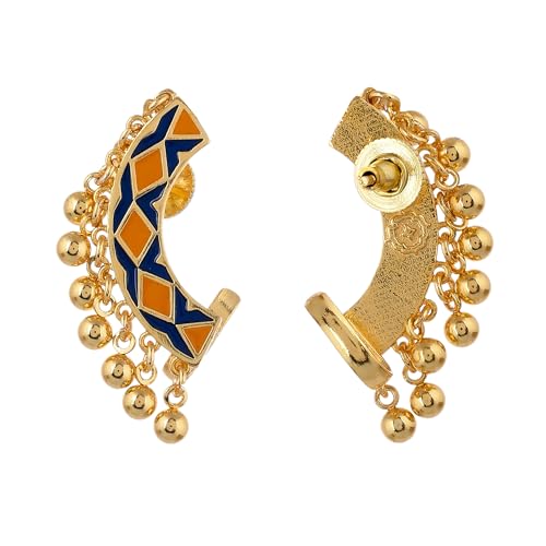 Image of Voylla Zulu Neema Enameled Ear Cuff