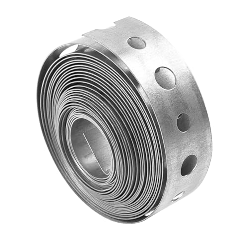Image of Befun Galvanised Steel Band Metal Straps with Holes 3/4 Inch×10FT 1 Roll