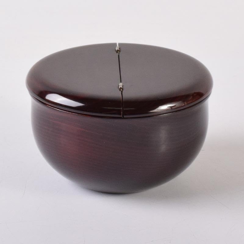 Amazon.co.jp: 茶道具 塗師 安田春仁造 黒漆 老松茶入 袱紗付 共箱 V 