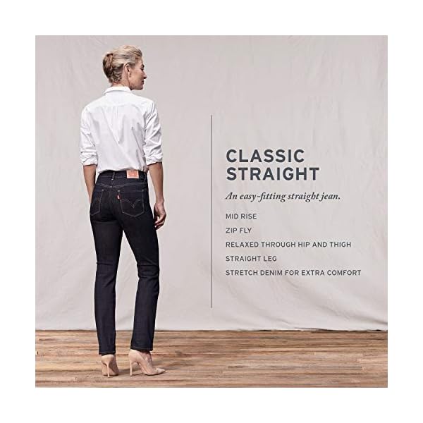 Levis-Womens-Classic-Straight-Jeans-Standard-and-Plus Levi's Women's Classic Straight Jeans Pants, -Maui waterfall, 28 (US 6) R