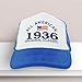 ThisWear 90th Birthday Gifts for All American 1936 Original Classic Turning 90 Birthday Party Trucker Hat Blue