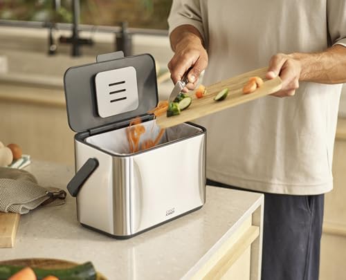 Caneca de basura rectang. acero inox 4 litros miniatura 6