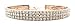 Rose Gold Rhinestone Choker 3 Row – Women’s Crystal Diamond Necklace Look with 5-Inch Extension Chain – Classic Fashion Jewelry Matches Earrings, Bracelets and Rings Flawlessly (3 Row Wide)