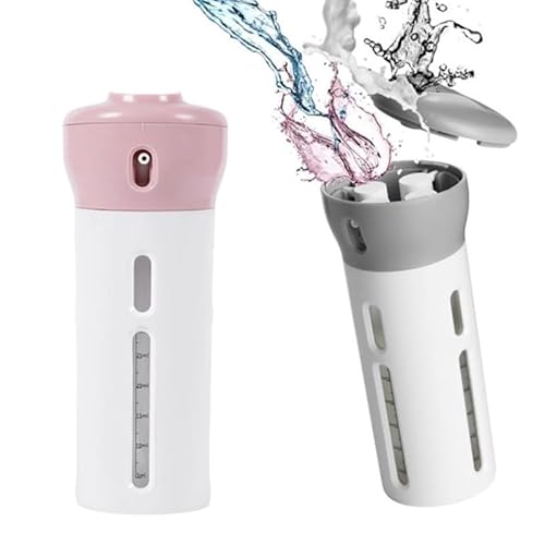 Dispenser Portátil 4 em 1 para Shampoo, Condicionador e Sabonete – Organizador Compacto e Prático de