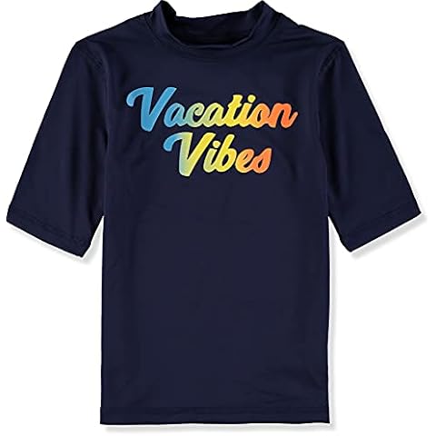 Rash Guard Boys Short Sleeve Long Sleeve Swimwear Rashguard (Vacation Vibes, 16, Numeric_16) Cover