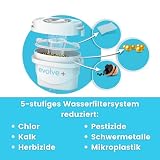 Aqua Optima Lumi, gefilterter Wasserkühler und Wasserspender auf der Theke, 8,2 Liter Fassungsvermögen, mit 1 x 30 Day Evolve+ Wasserfilterkartusche, schwarz