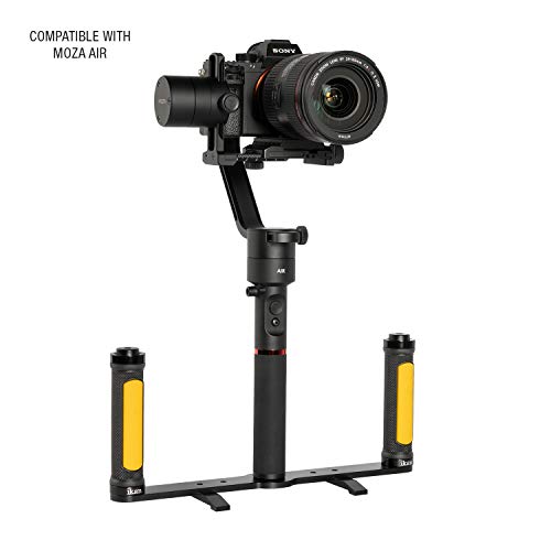 Ikan Dual Grip Gimbal Handle & Tray For Ds1, Ms1, & Ec1 Gimbal Stabilizers, Black #TOP7