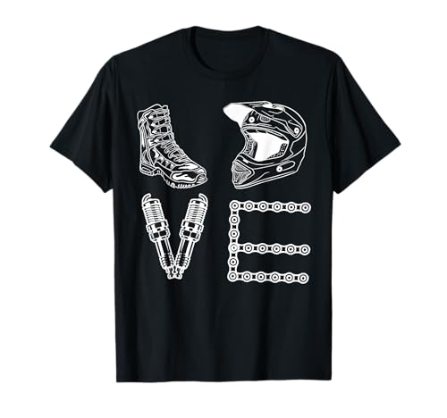Les essentiels de la course Moto Gear - Dirt Bike Love Motocross MX Life T-Shirt