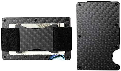 Minimalist Aluminum Wallet, Slim Money Clip Metal Wallet RFID Front Pocket Wallet