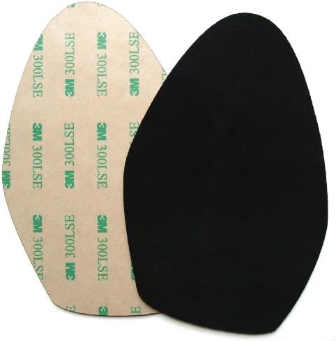 Stick-on Suede Soles for high-Heeled Shoes, with Industrial-Strength Adhesive Backing. Resole Old Dance Shoes or Convert Your Favorite Heels to Perfect Dance Shoes [SUEDE-LA-r02]