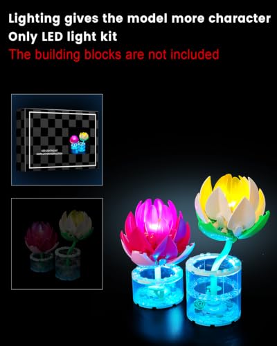Image of LED Lighting Set Compatible with Lego Water Lilies 11511 Set, DIY Light Up Kit for 11511 Building Blocks Model (Building Sets Not Included)