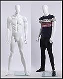 Mannequin masculin - Matériau : fibres de verre acrylique d'environ 15 kg