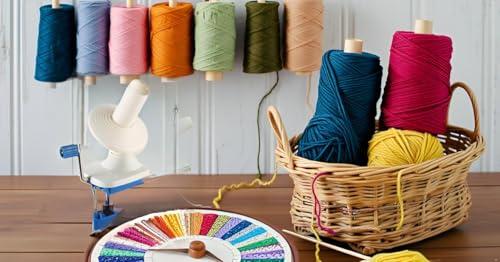CIFFRA Garnwickler – handbetrieben, platzsparend, für Häkeln & Stricken – Bild 5