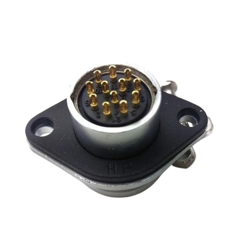Conector Panel Aviación 12 Pines IP67 HP20 Series miniatura 4