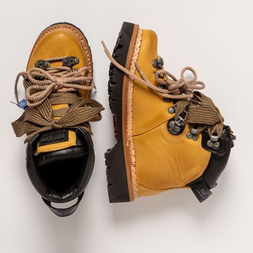 Art Unisex. 100301124603_024 0030 Stivaletti Air Alpine In Pelle Marrone (37), Basso, Stringhe, Casual - 4