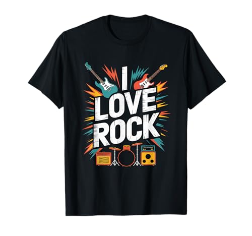 Ich Liebe Rock, ausdrucksstarke, musikalische Leidenschaft T-Shirt