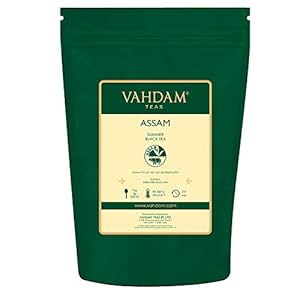 VAHDAM, Assam Zwarte Theeblaadjes, (200+ Kopjes) 454g | Sterke, MOUTIGE & Rijke Bladthee | 100% Pure Assam Thee…