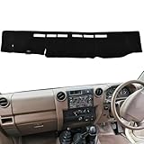LPTYBCU - Car Dashboard Cover Sun Shade Avoid Light Mat Pad Dashboard Grip Mat Instrument Panel Carpe for Toyota Landcruiser 70 76 78 79 Series 2009-2020