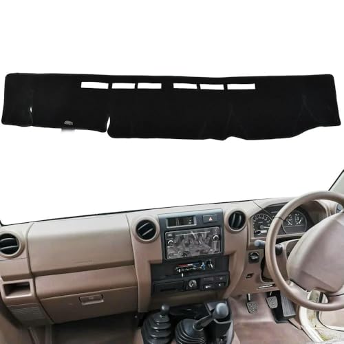 LPTYBCU - Car Dashboard Cover Sun Shade Avoid Light Mat Pad Dashboard Grip Mat Instrument Panel Carpe for Toyota Landcruiser 70 76 78 79 Series 2009-2020