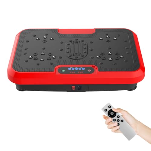 Nixlift Máquina de ejercicio de placa vibratoria, plataforma vibradora de cuerpo completo para drenaje linfático y tonificación muscular, equipo de fitness para gimnasio en casa para pérdida de peso y