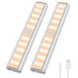 ☛【Bewegungssensor Modus】Die Schrankleuchte ist ein Licht mit Bewegung PIR Sensor. Schalten Sie bitte der Schalter ein, blinkt das grüne Licht, dann der Bewegungssensor Modus aktiviert ist. Wenn Schrankbeleuchtung Led eine Bewegung von etwa 3 Metern und 120 Grad Erfassungsbereich erkennt, wird das Licht sofort eingeschaltet. Wenn keine Bewegung erkennt wird, wird das Licht automatisch in 20 Sekunden ausgeschaltet