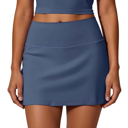 Jupe courte de fitness respirante avec short intégré stretch