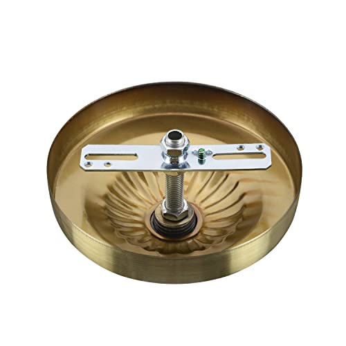 Aspen Creative 21515-21, Transitional Chandelier & Light Fixture Canopy Kit w/Collar Loop & 3 Ft. Chain, Antique Brass, 4-3/4" Diameter, 1" Center Hole by Aspen Creative - Image 3