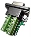 SHANFEILU DB9 Breakout Connector to Wiring Solderless Terminal RS232 D-SUB Female Serial Adapter 9pin Port Breakout Board Black Rubber Core with Case,Screwdriver,Long Bolts