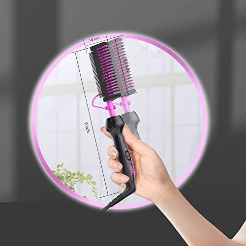 Dan Technology Mini Hot Comb,Travel Size Pressing Comb,450℉ Hot Comb Electric For Wigs,Dual Voltage Hot Comb Hair Straightener For Travel & Home,Professional Hot Combs For Natural Black Hair #TOP1