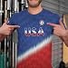 USA Flag Soccer Shirt for Men Football Jersey Style T-Shirt American Training Tee for Fans Sports Matches Game Day Outfit